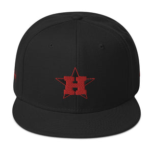 HawleyHood black n red Signature Snapback Hat