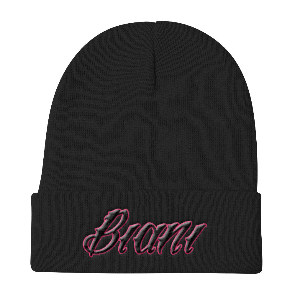Black n Pink Biani Beanie